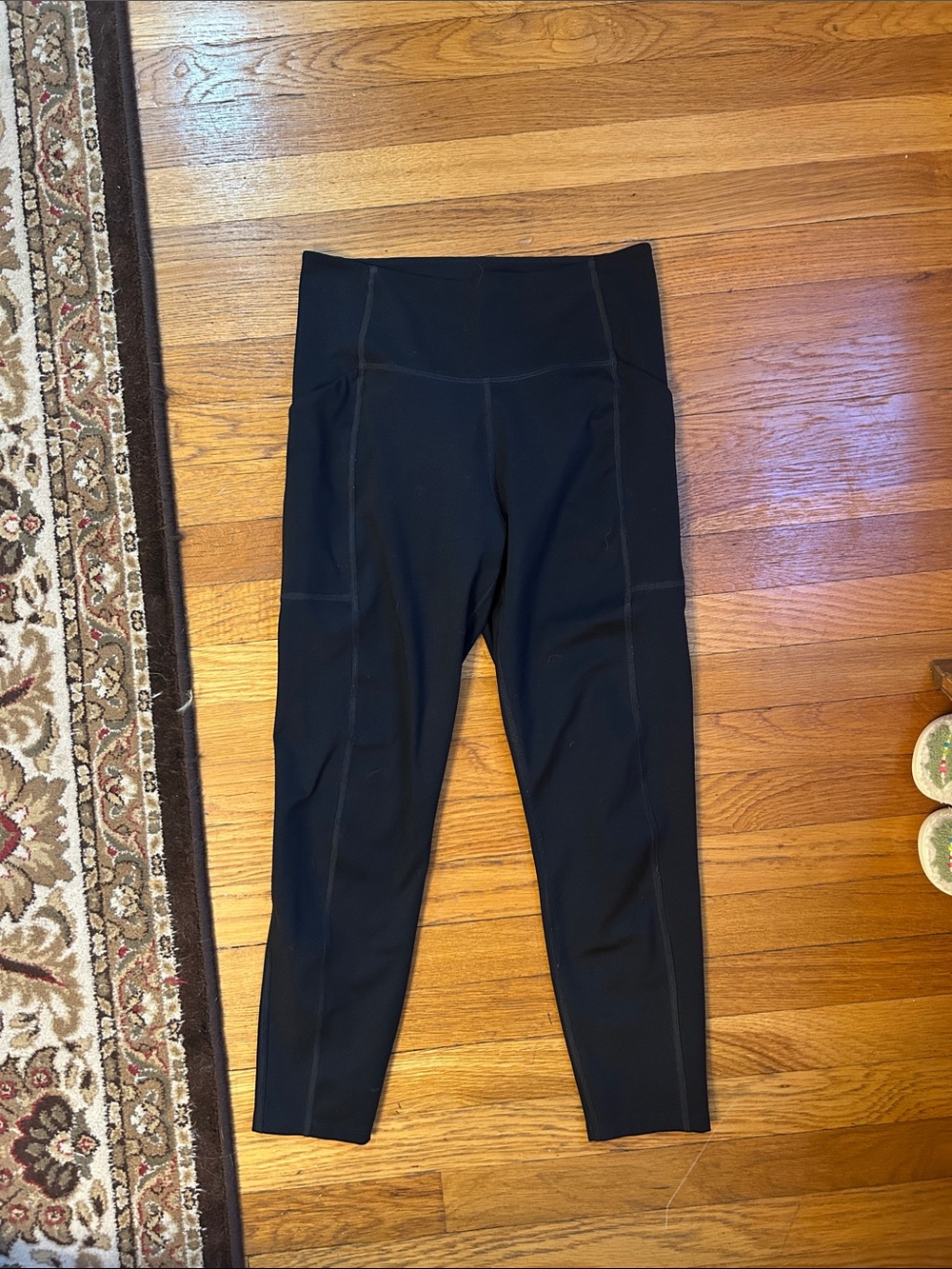 Girlfriend collective Black High-Rise Performance Leggings 3/4